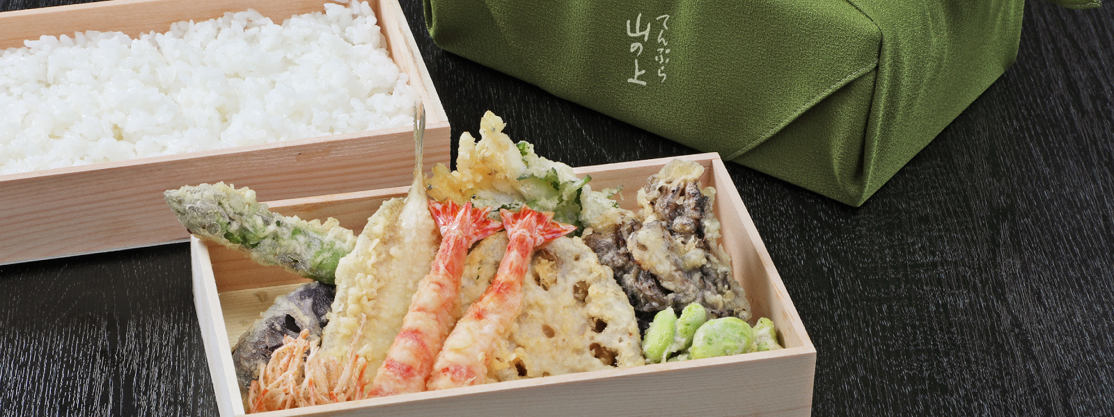 Tenju (Tempura in a Tiered Bento Box)